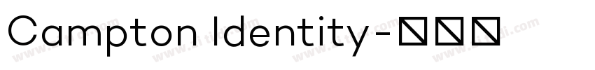 Campton Identity字体转换